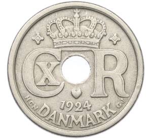 25 эре 1924 года Дания — Фото №1