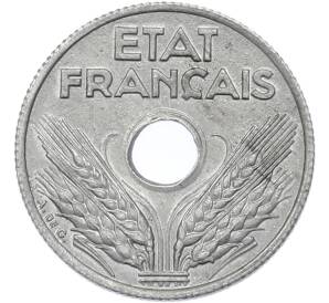 10 сантимов 1944 года Франция — Фото №2