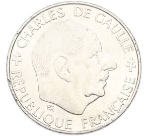 1 франк 1988 года Франция «30 лет Пятой Республике — Шарль де Голль» — Фото №1