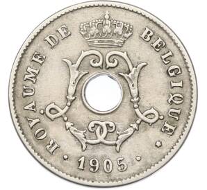 10 сантимов 1905 года Бельгия — Надпись на французском (BELGIQUE) — Фото №1