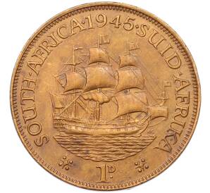 1 пенни 1945 года Британская Южная Африка — Фото №1