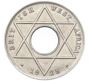 1/10 пенни 1928 года Британская Западная Африка — Фото №1