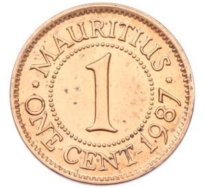 1 цент 1987 года Маврикий — Фото №1