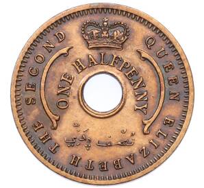 1/2 пенни 1959 года Британская Нигерия — Фото №2