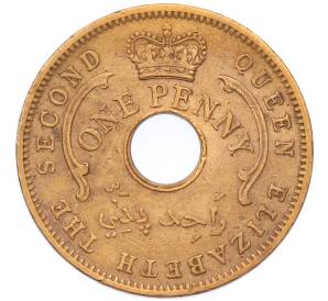 1 пенни 1959 года Британская Нигерия — Фото №2