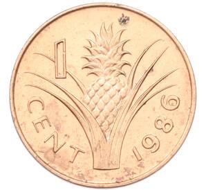 1 цент 1986 года Свазиленд — Фото №1