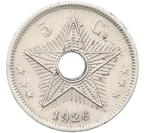 5 сантимов 1926 года Бельгийское Конго — Фото №1