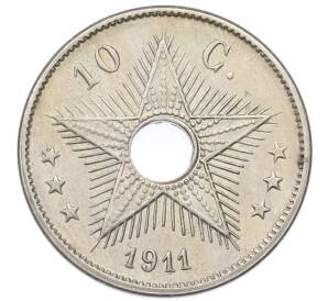 10 сантимов 1911 года Бельгийское Конго — Фото №1