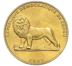 1 франк 2002 года Конго (ДРК) «Животные — Черепаха» — Фото №2