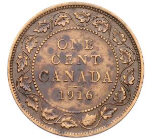 1 цент 1916 года Канада — Фото №1