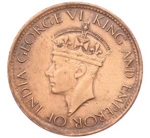 1 цент 1943 года Британский Цейлон — Фото №2