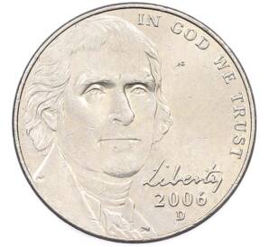 5 центов 2006 года D США — Фото №1