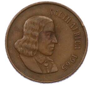 2 цента 1965 года ЮАР — легенда на английском (SOUTH AFRICA) — Фото №2