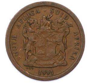 5 центов 1991 года ЮАР — Фото №2