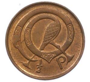 1/2 пенни 1982 года Ирландия — Фото №1