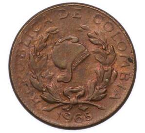 1 сентаво 1965 года Колумбия — Фото №1