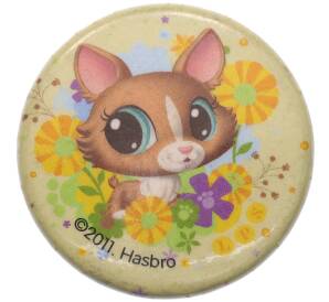 Значок 2011 года США «Питомец месяца — Корги(Петшоп)» — Фото №1