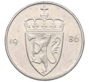 50 эре 1986 года Норвегия — Фото №1