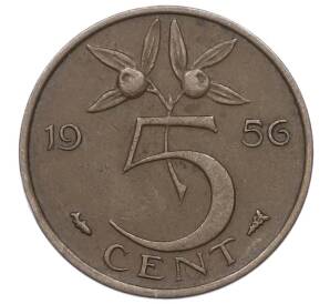5 центов 1956 года Нидерланды — Фото №1