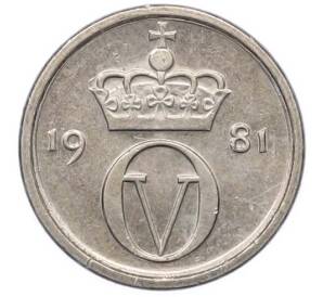 10 эре 1981 года Норвегия — Фото №1