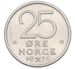25 эре 1976 года Норвегия — Фото №1