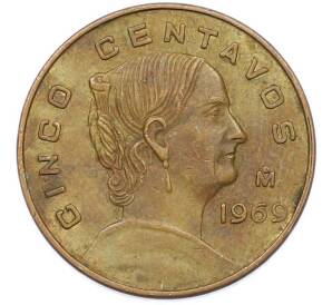 5 сентаво 1969 года Мексика — Фото №1