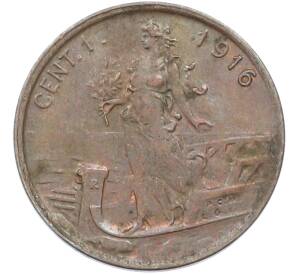 1 чентезимо 1916 года Италия — Фото №1