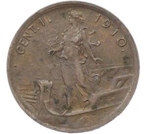 1 чентезимо 1910 года Италия — Фото №1