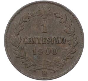 1 чентезимо 1900 года Италия — Фото №1
