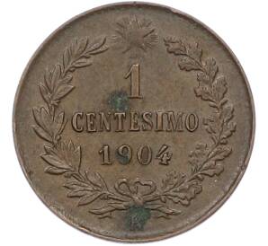 1 чентезимо 1904 года Италия — Фото №1