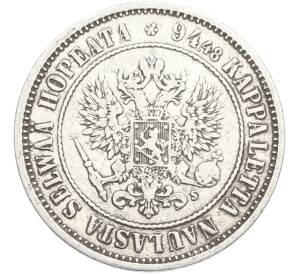 1 марка 1874 года Русская Финляндия — Фото №2