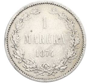 1 марка 1874 года Русская Финляндия — Фото №1