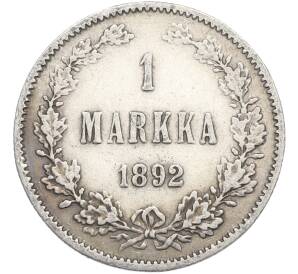 1 марка 1892 года Русская Финляндия — Фото №1
