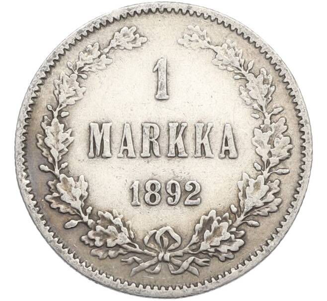 Монета 1 марка 1892 года Русская Финляндия (Артикул: M1-66471) — Фото №1