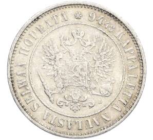 1 марка 1890 года Русская Финляндия — Фото №2