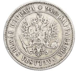 1 марка 1893 года Русская Финляндия — Фото №2