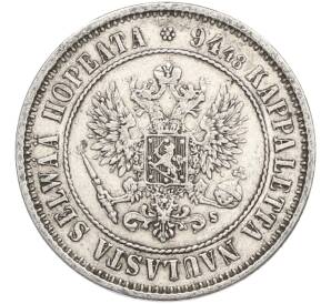 1 марка 1874 года Русская Финляндия — Фото №2