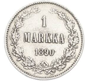 1 марка 1890 года Русская Финляндия — Фото №1