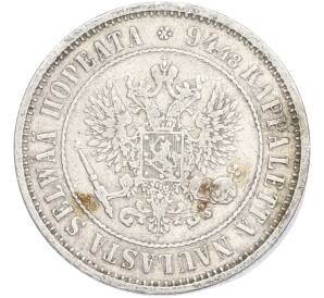 1 марка 1874 года Русская Финляндия — Фото №2