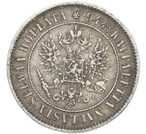 1 марка 1890 года Русская Финляндия — Фото №2