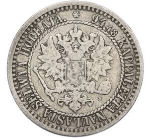1 марка 1866 года Русская Финляндия — Фото №2
