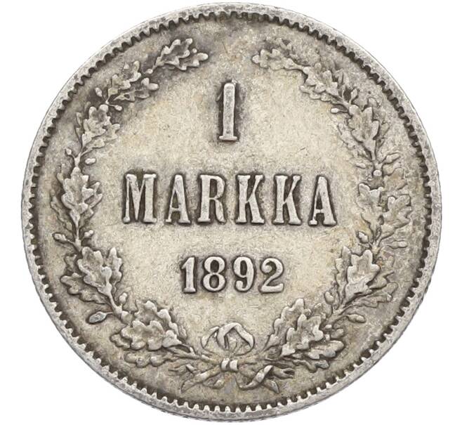 Монета 1 марка 1892 года Русская Финляндия (Артикул: M1-66497) — Фото №1