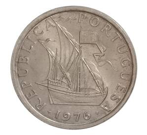 5 эскудо 1976 года Португалия — Фото №1