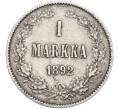Монета 1 марка 1892 года Русская Финляндия (Артикул: M1-66503) — Фото №1