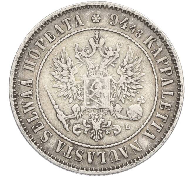 Монета 1 марка 1892 года Русская Финляндия (Артикул: M1-66503) — Фото №2