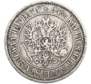 1 марка 1874 года Русская Финляндия — Фото №2