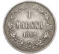 Монета 1 марка 1892 года Русская Финляндия (Артикул: M1-66505) — Фото №1