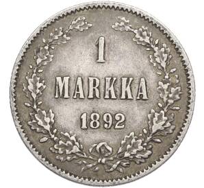 1 марка 1892 года Русская Финляндия — Фото №1