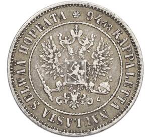 1 марка 1892 года Русская Финляндия — Фото №2