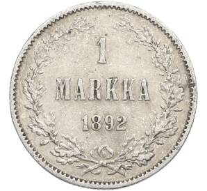 1 марка 1892 года Русская Финляндия — Фото №1